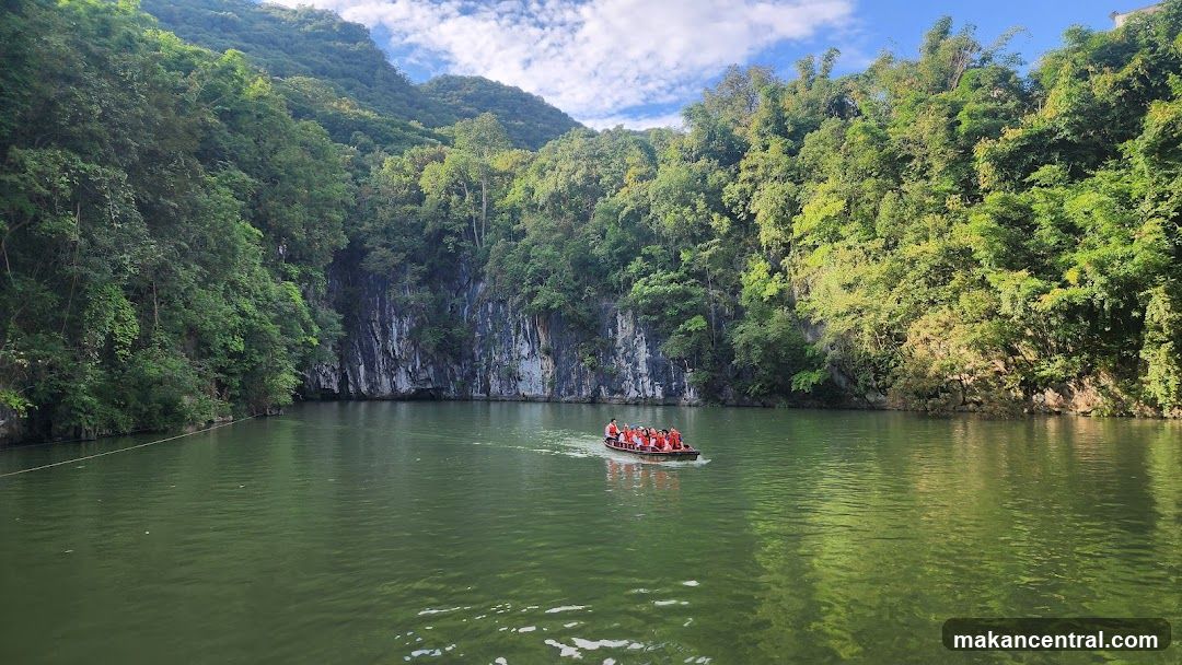 Riverboat Tour in Forested Canyon