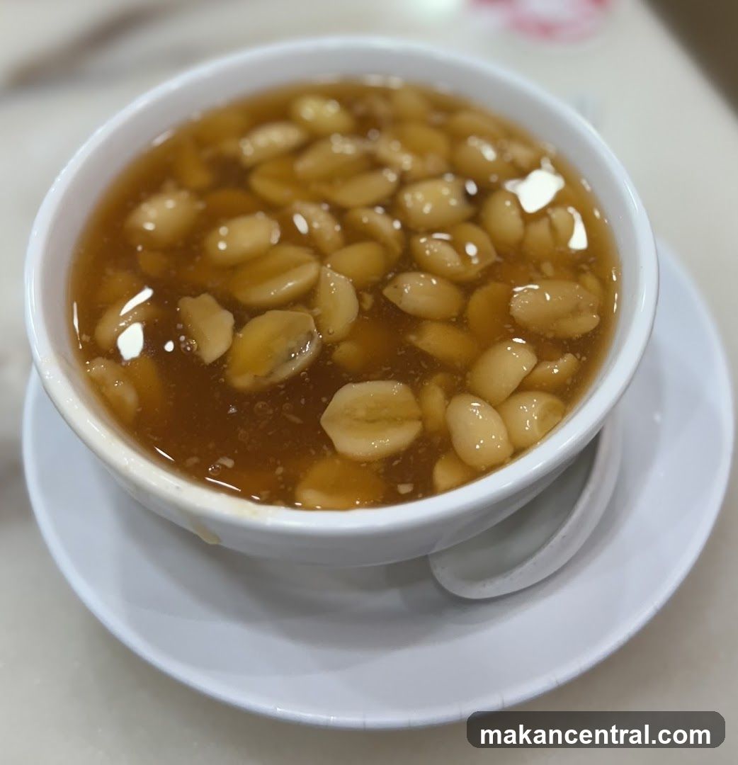 Peanut Soup in White Bowl