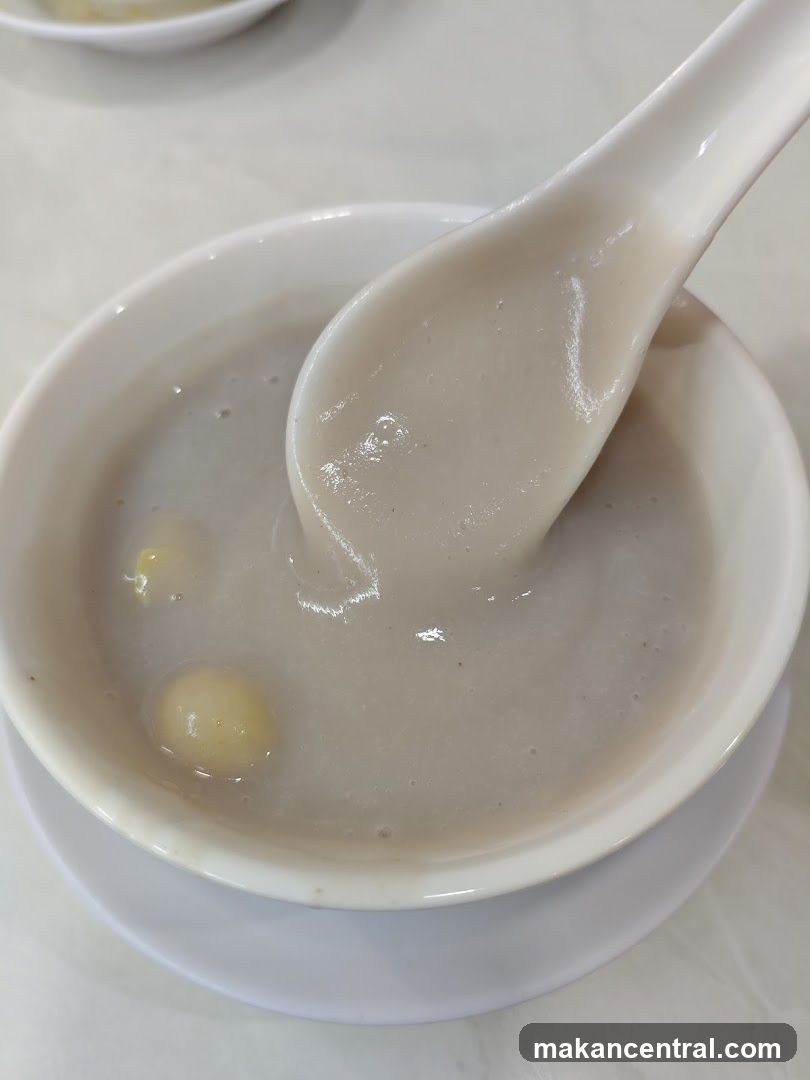 Bowl of soup with spoon