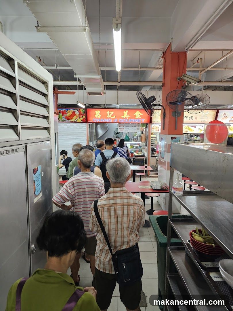 Interior of a hawker center