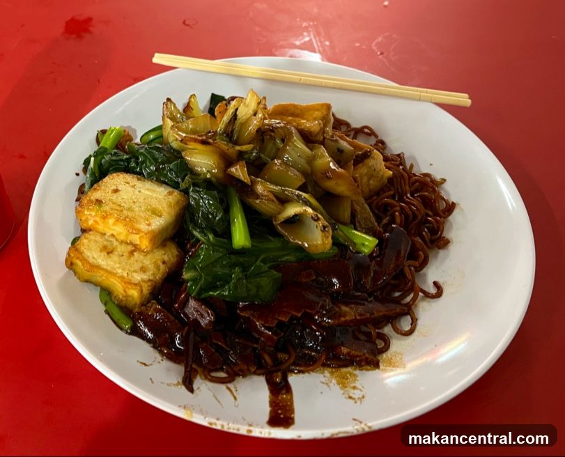Food Plate on Red Table