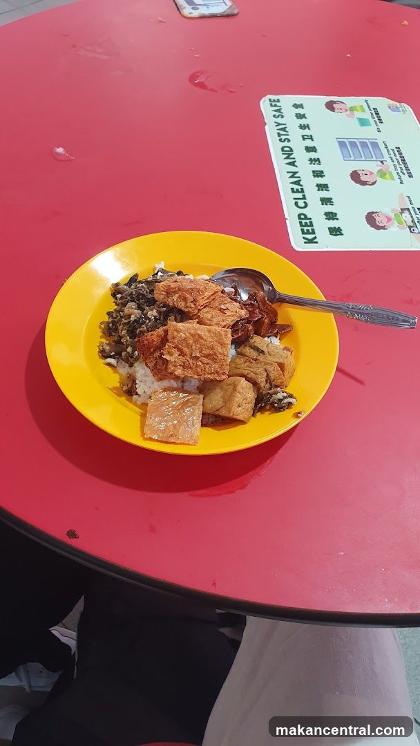 Food on red table