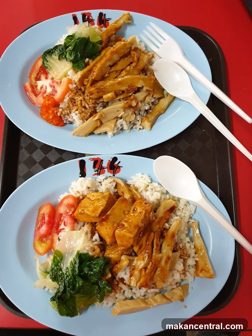 Food served on plates