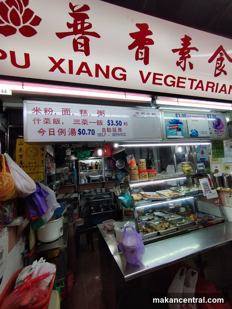 Vegetarian Food Stall Interior