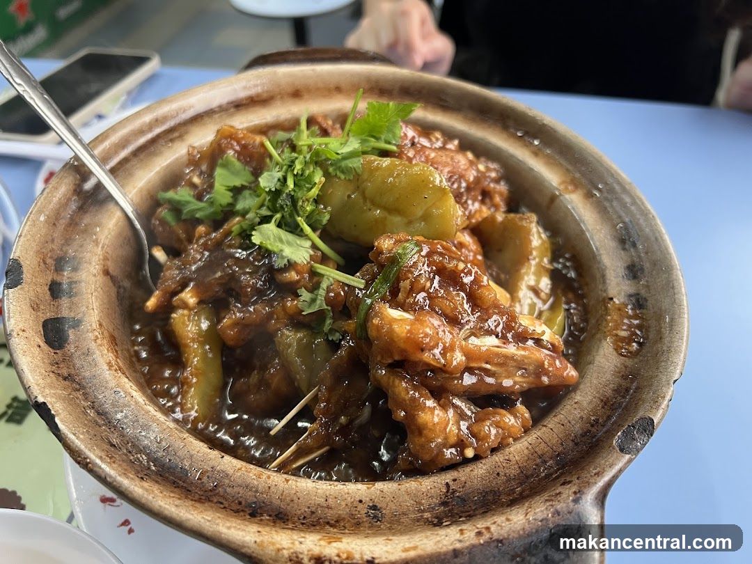 Food dish in clay pot