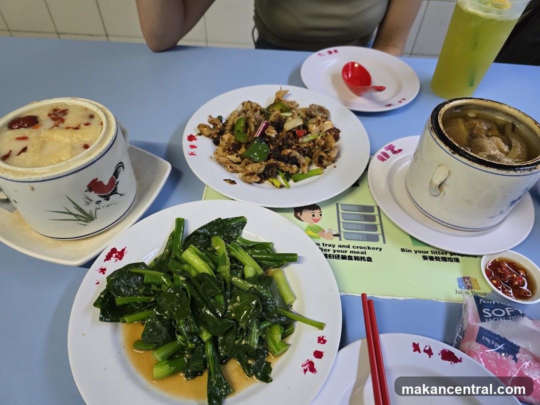 Dining Table with Food Items