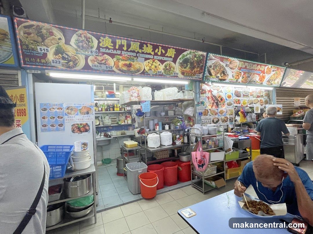 Interior of a food stall