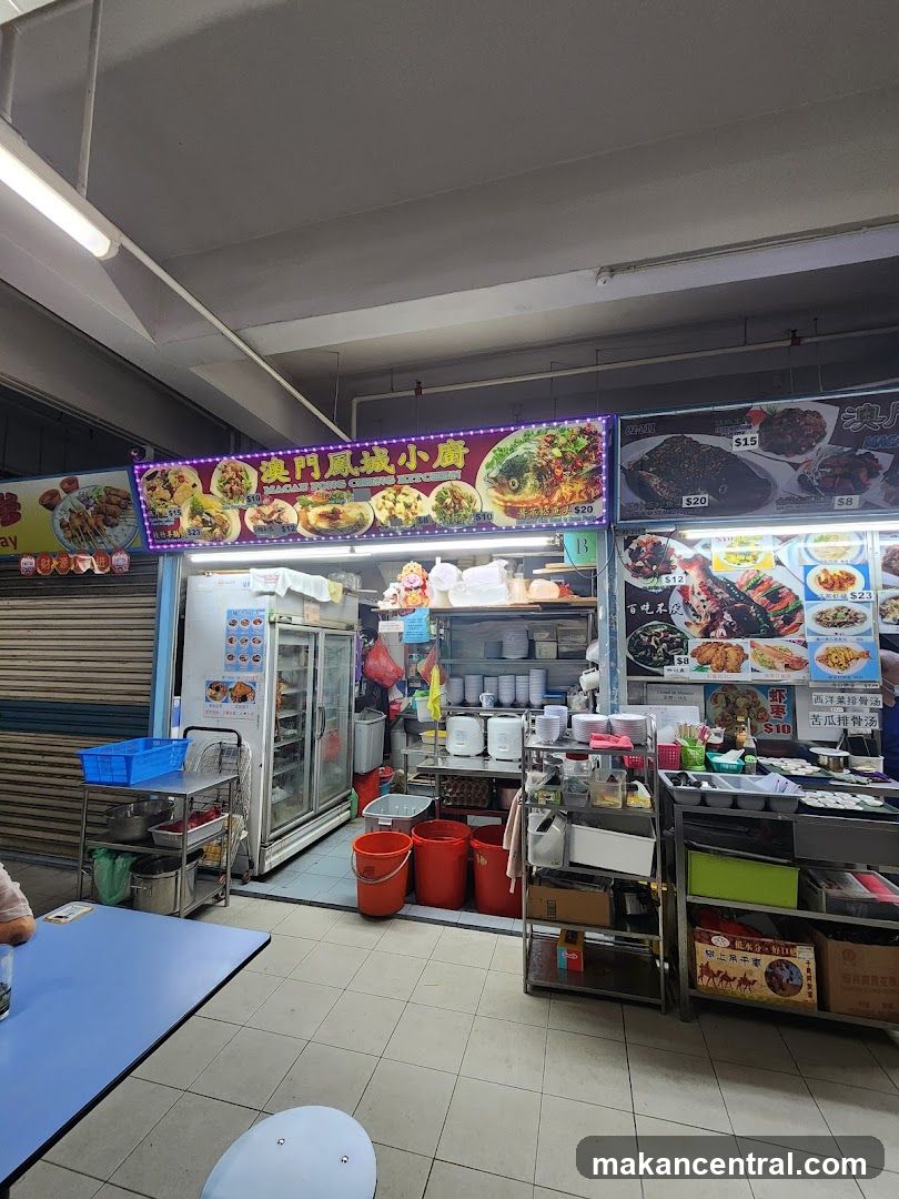 Interior of a food stall