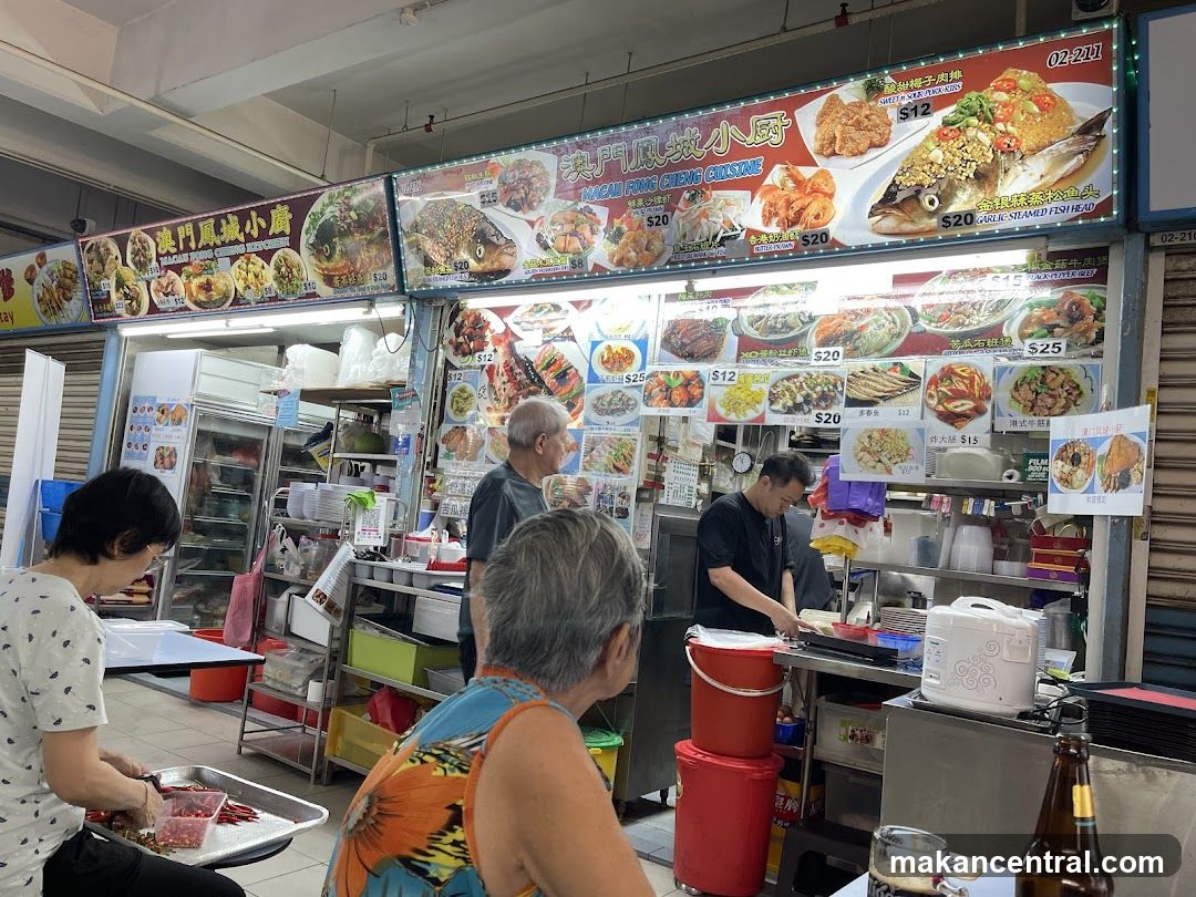 Interior of a food stall