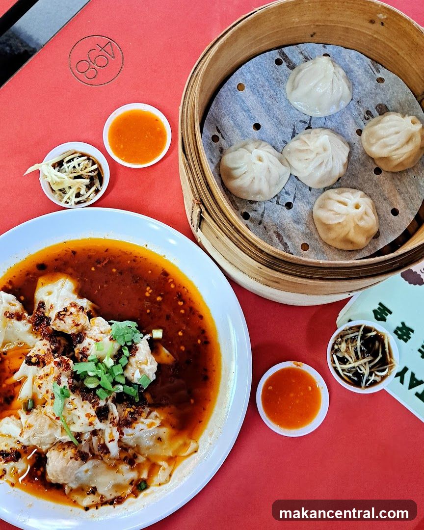 Dumplings and Sichuan-style Wonton Dish