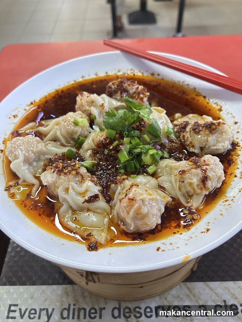 Dumplings in spicy broth