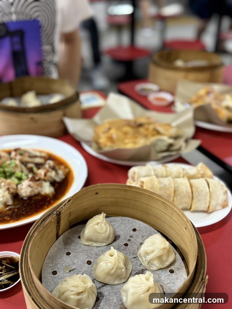 Dumplings and Dim Sum at Restaurant