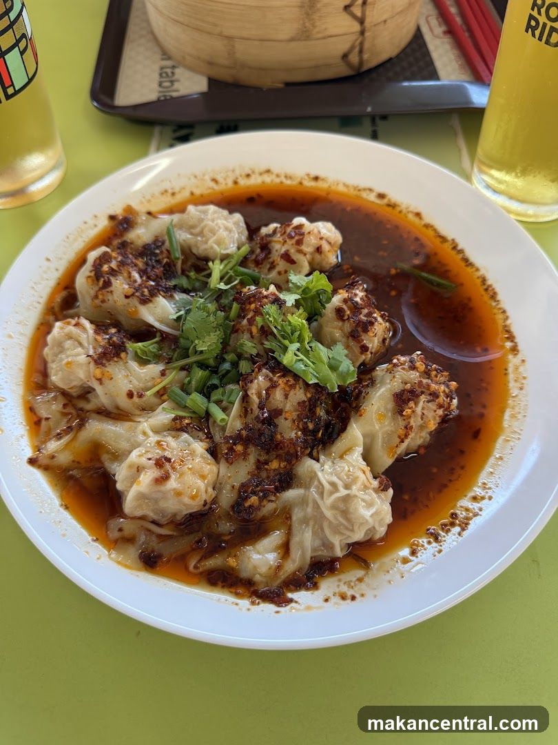 Dumplings in spicy sauce
