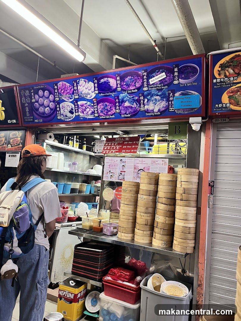 Food stall interior