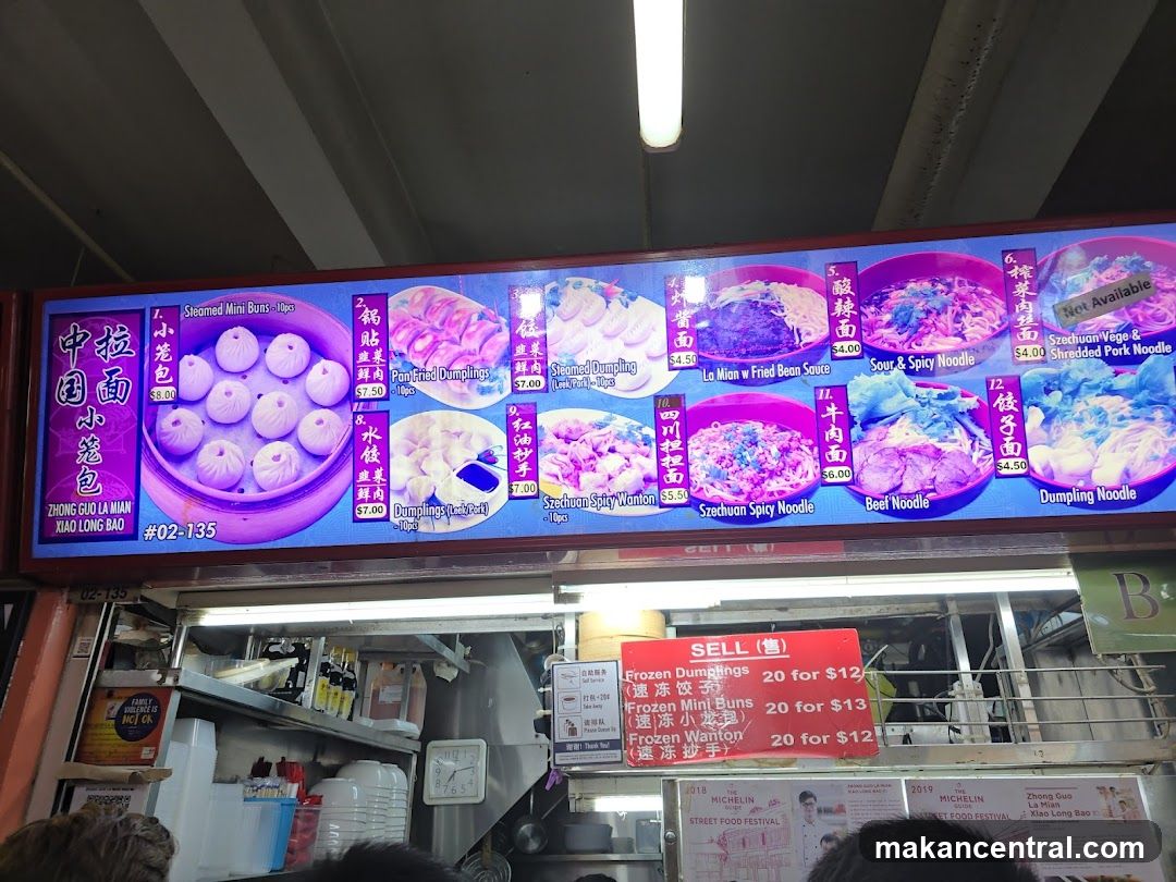 Food stall menu board