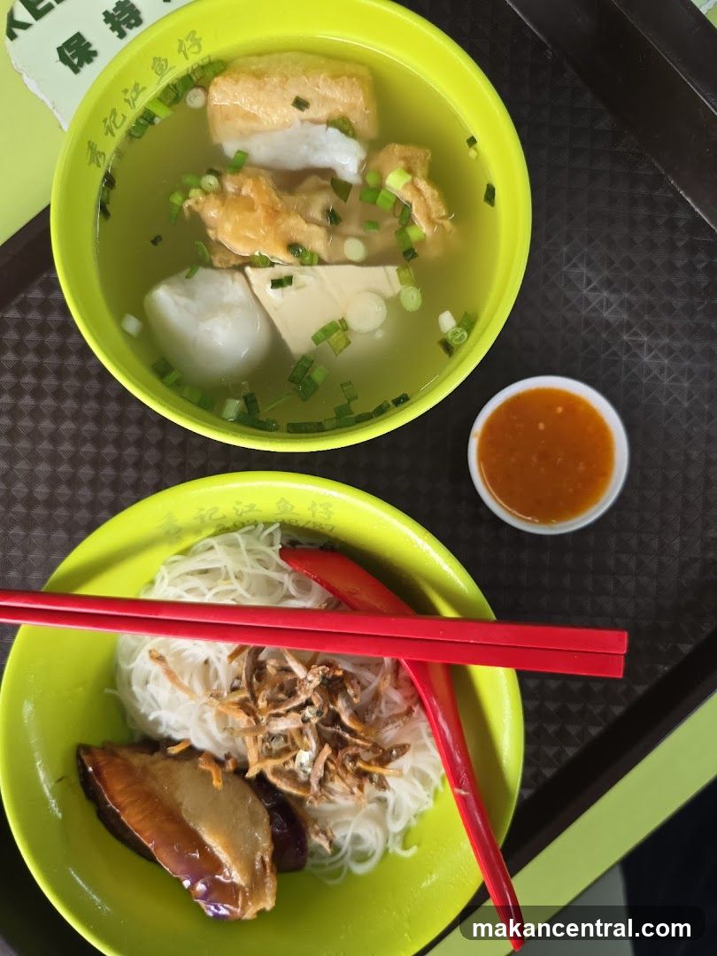 Food served at a eatery