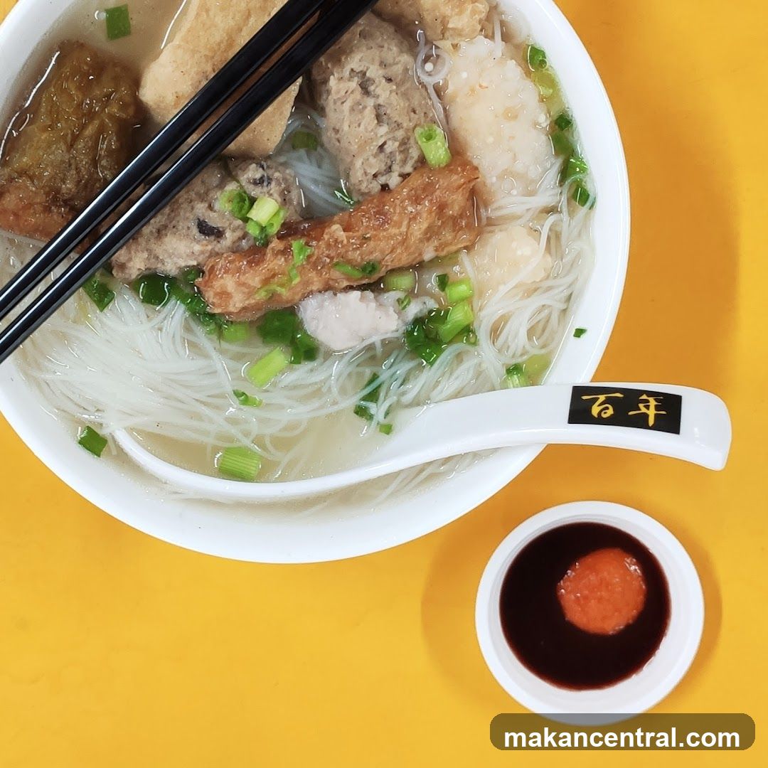 Noodle Soup with Condiments