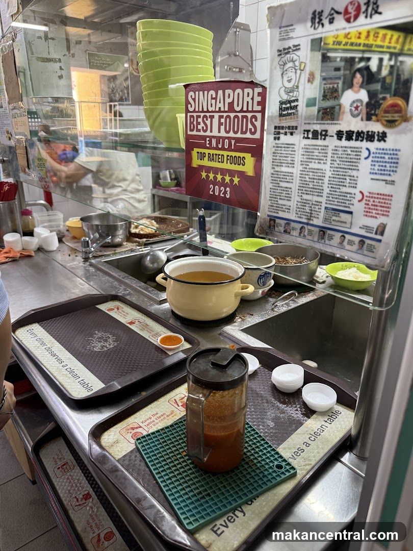 Food stall interior
