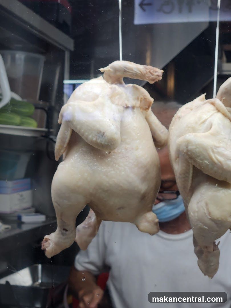 Chicken Display at Food Stall