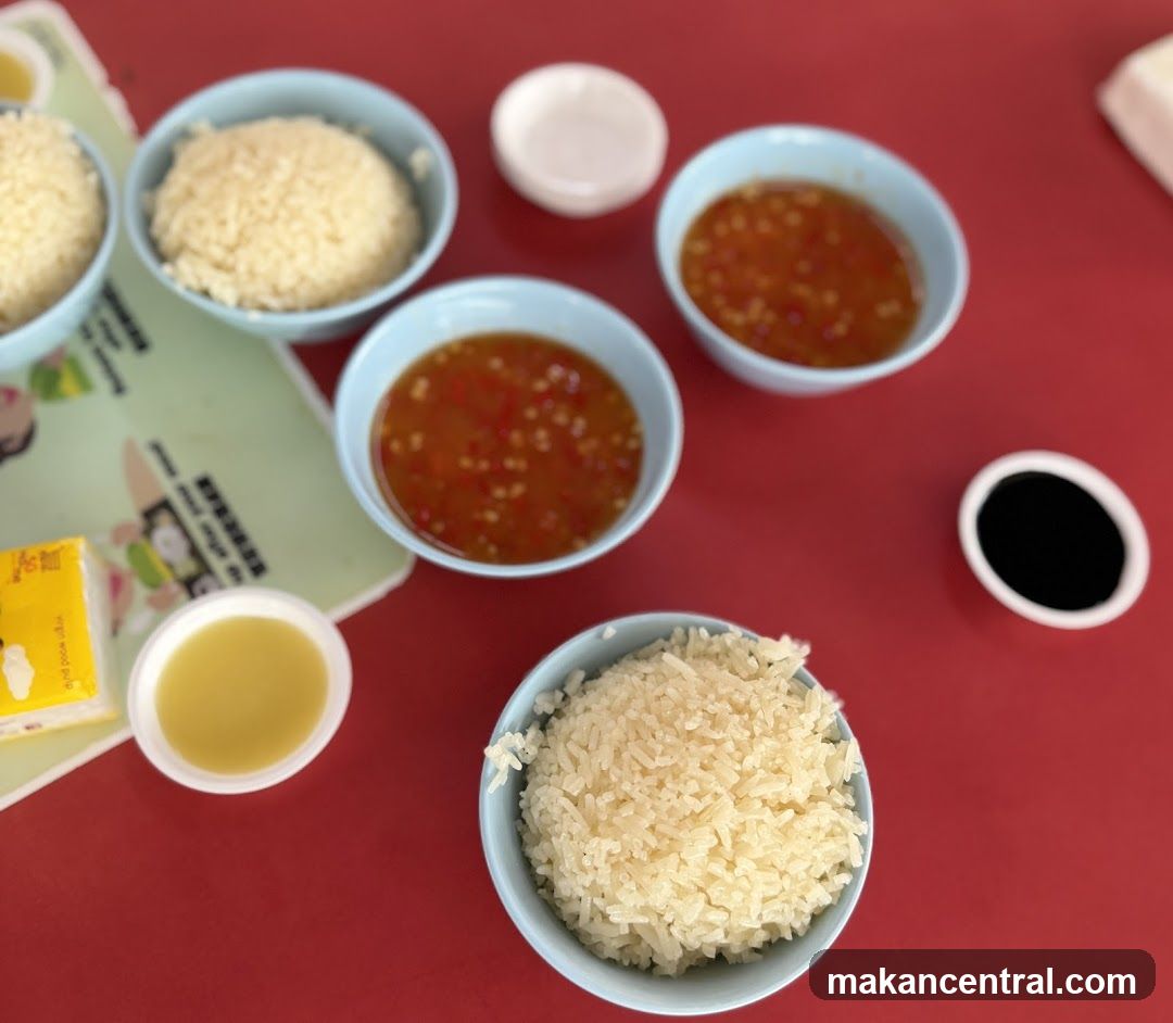 Food Items on Red Table