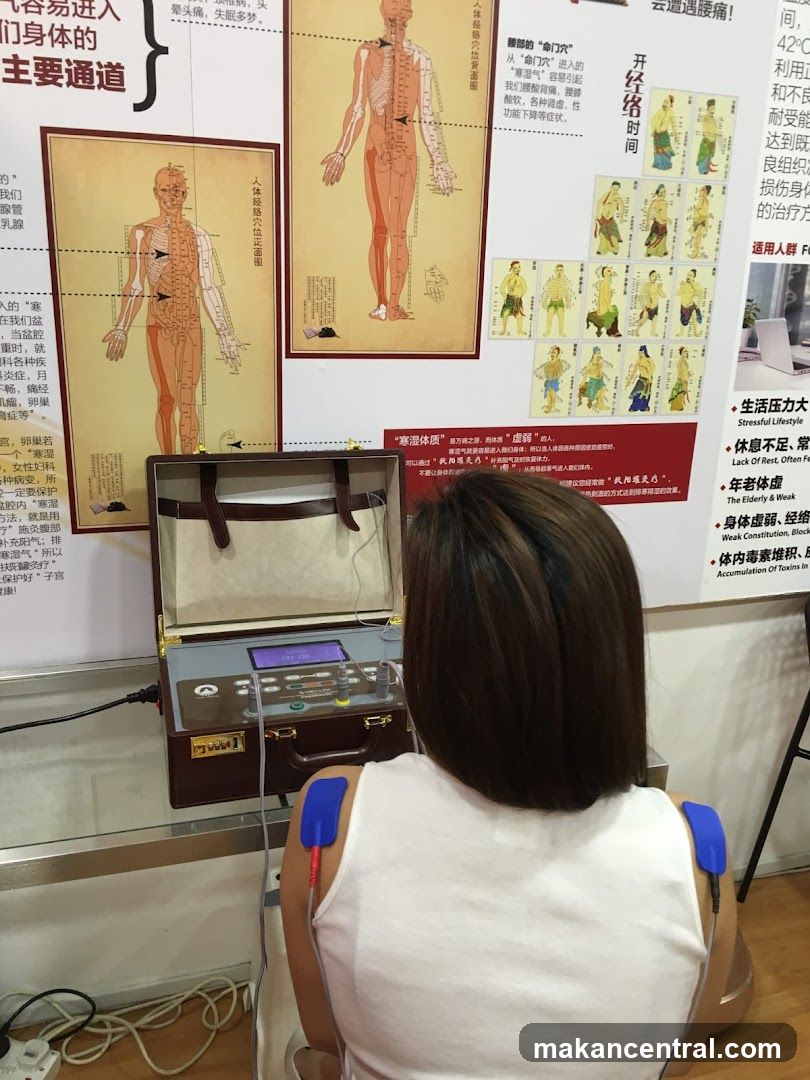 Interior of a wellness or acupuncture clinic