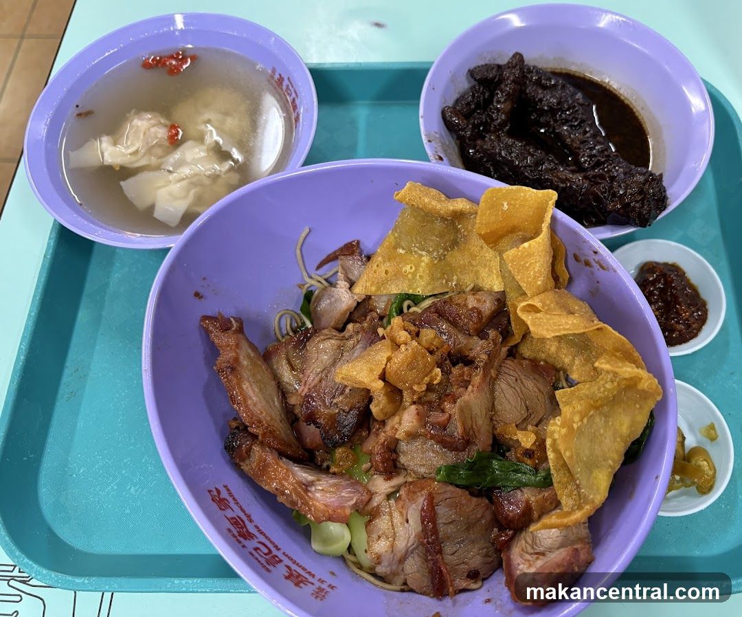 Food served on a tray