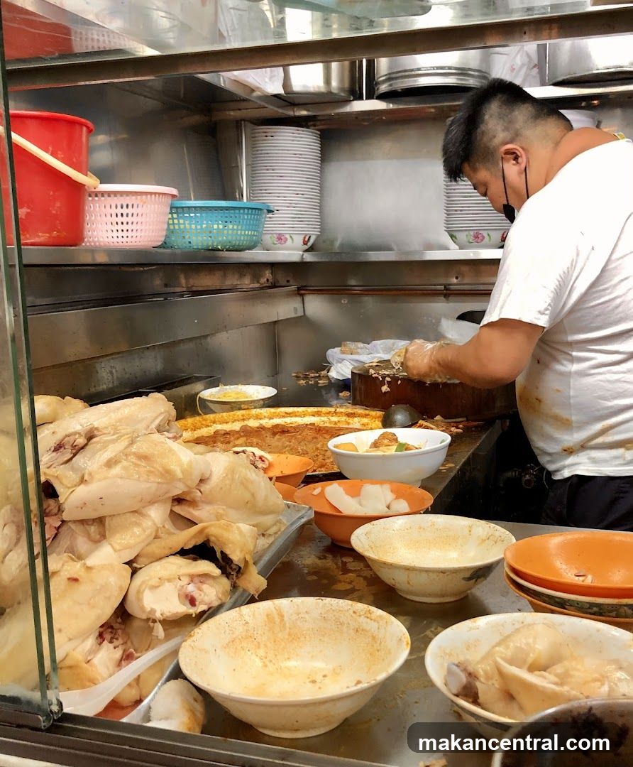Food stall interior