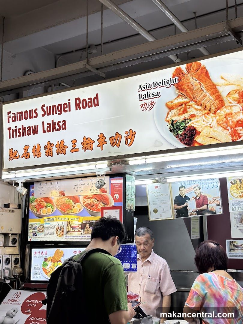 Famous Sungei Road Trishaw Laksa Shopfront