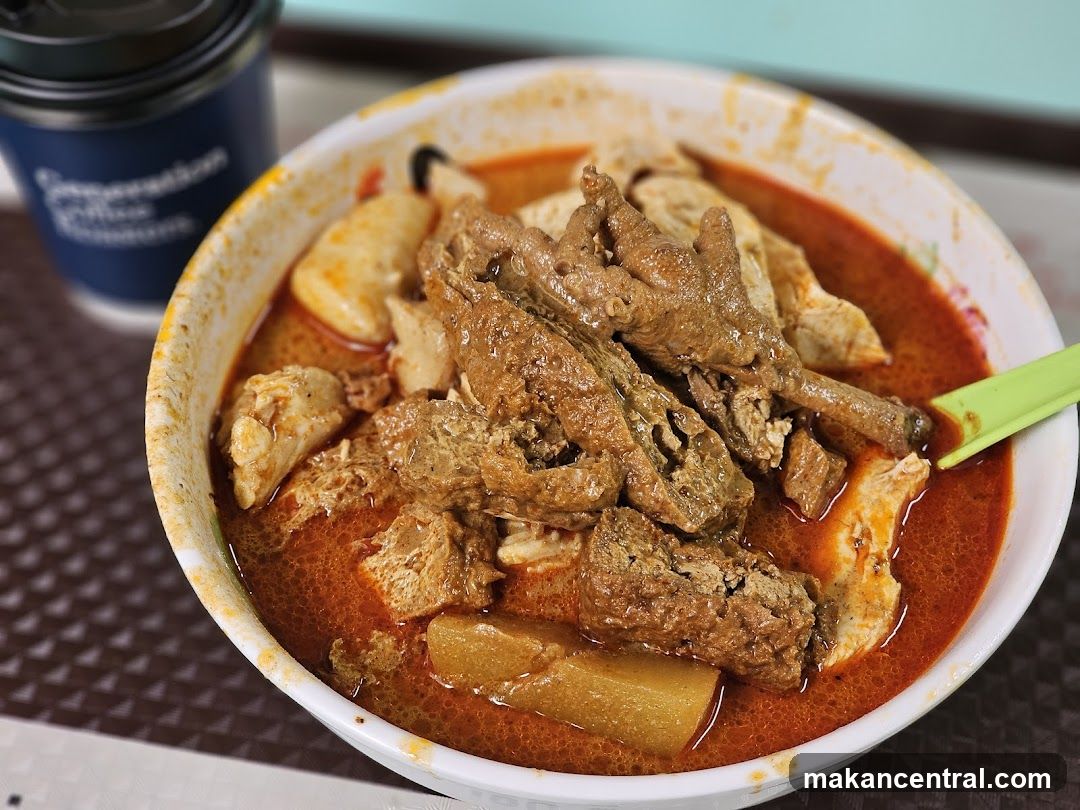 Food dish with curry