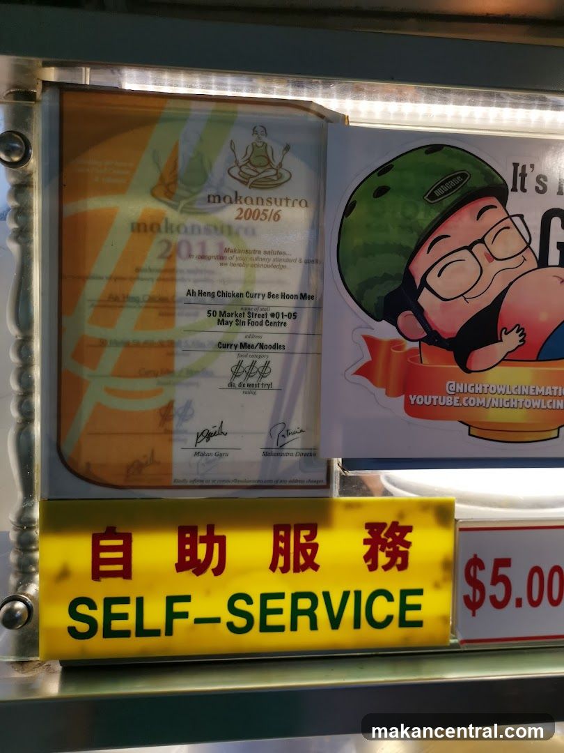Self-Service Food Stall Signage