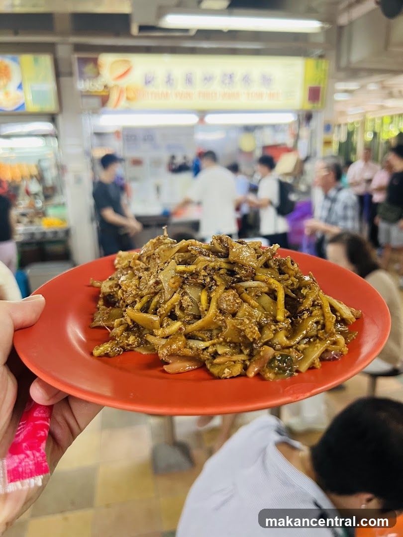 Food in market stall