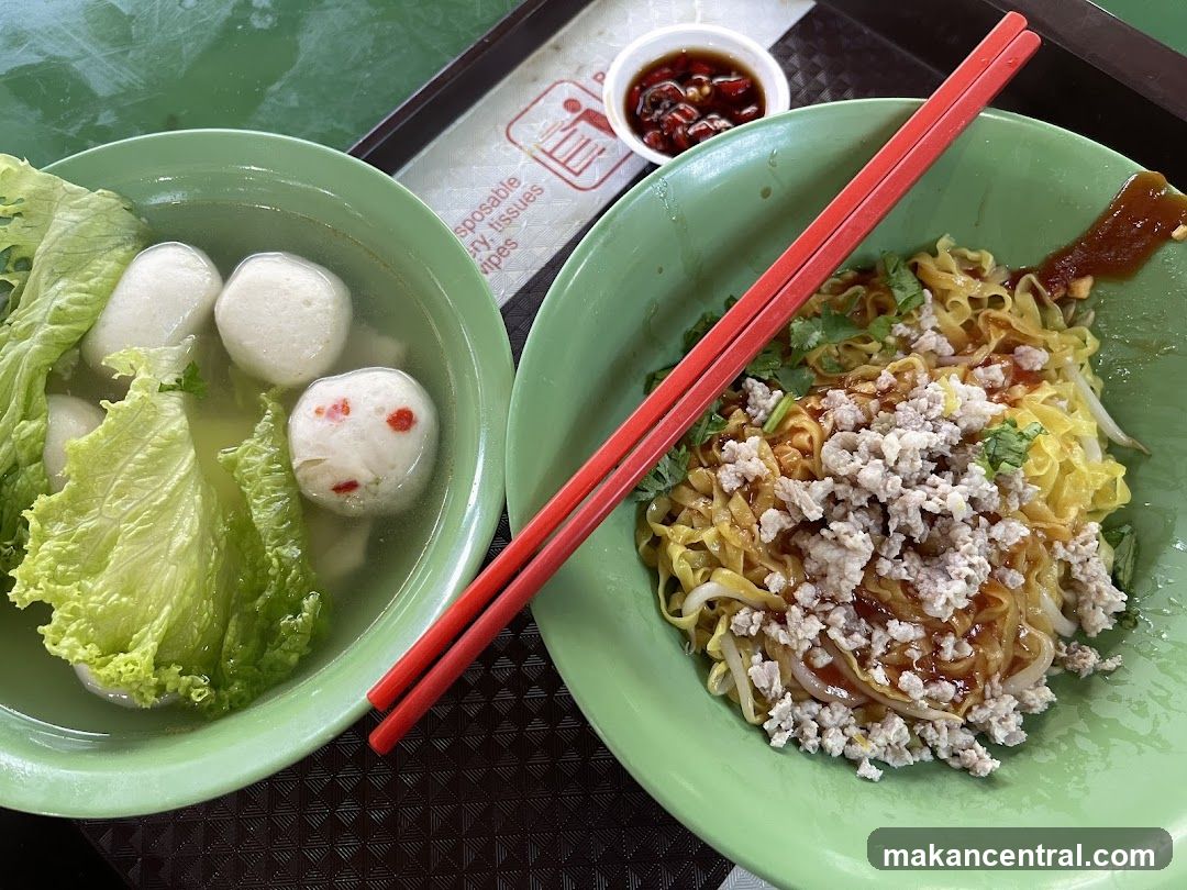 Food served at a eatery