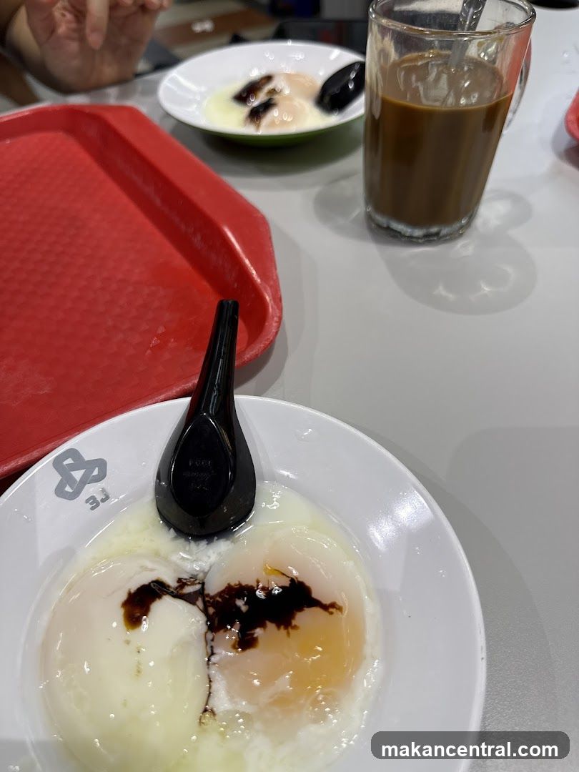 Food and drink at a café