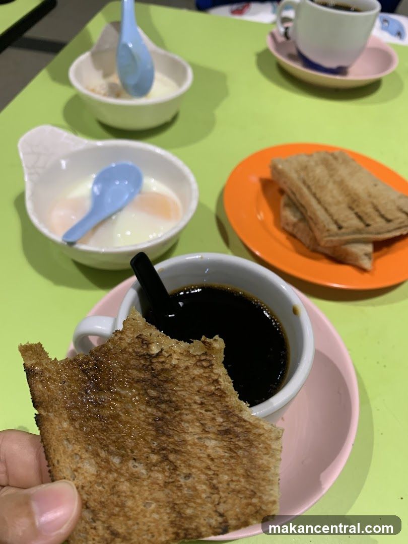 Table Setting with Breakfast Items