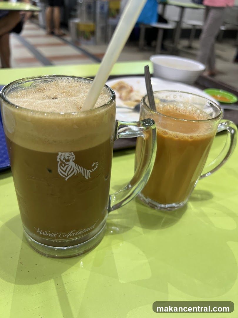 Two beverages on a table