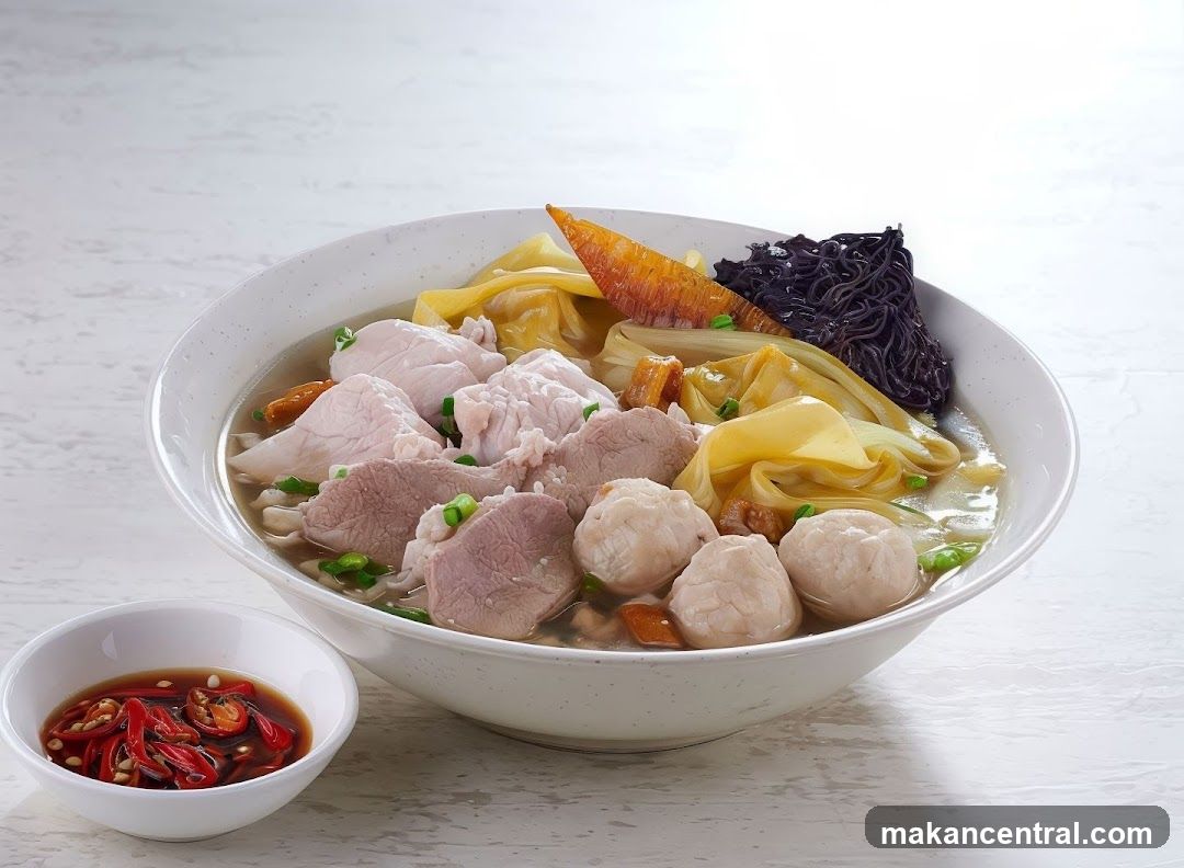 Bowl of Soup with Side Dish