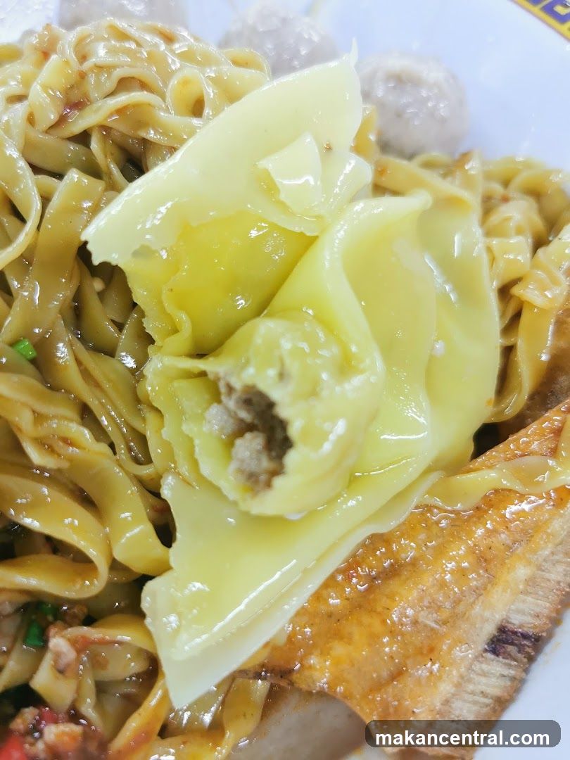 Close-up of noodle dish