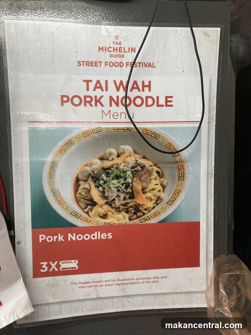 Michelin Guide Street Food Festival Menu Poster