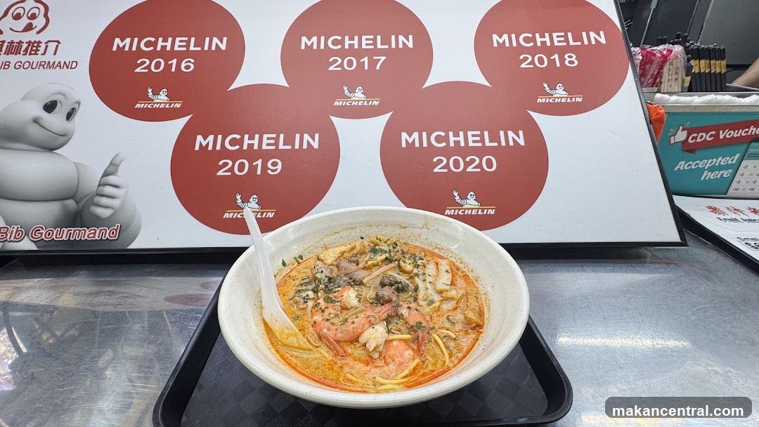 Michelin-recognized food stall interior
