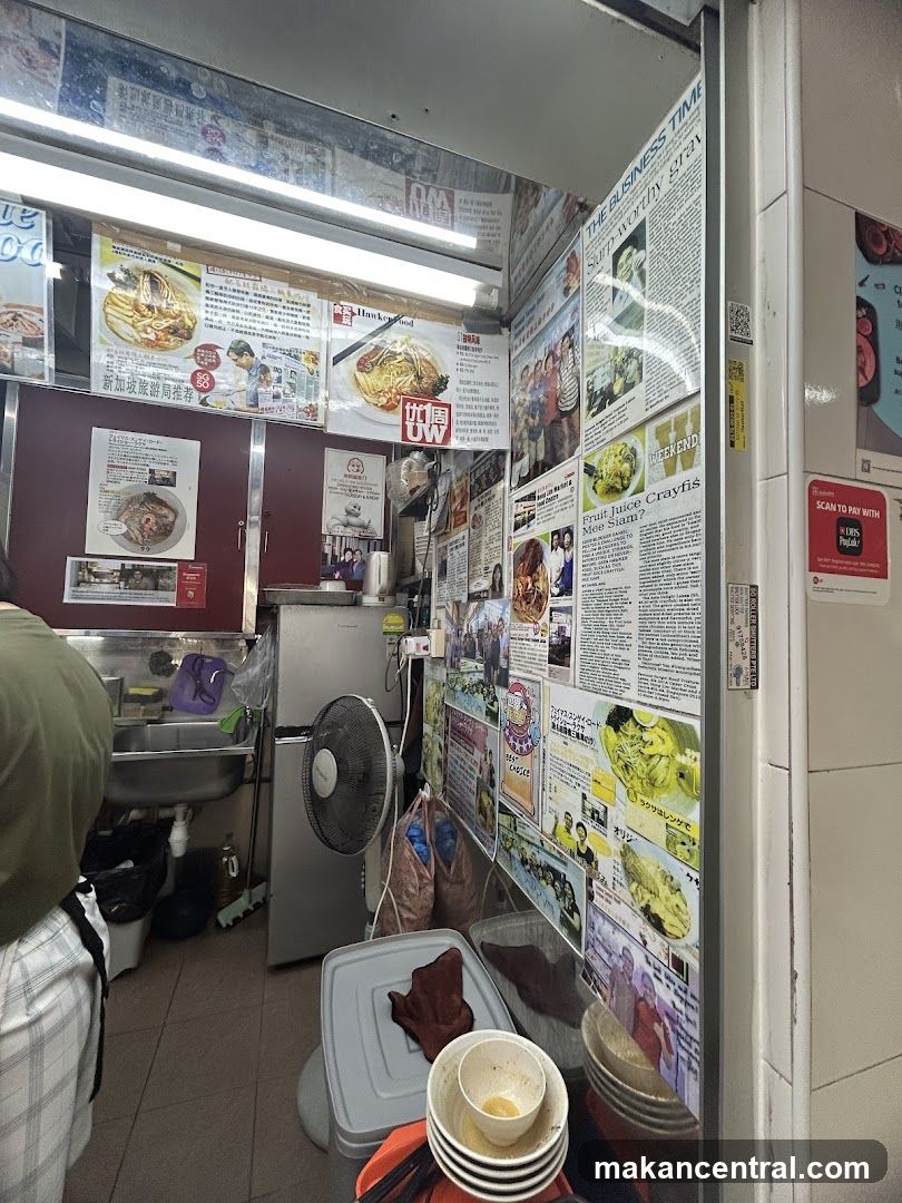 Interior of a food stall
