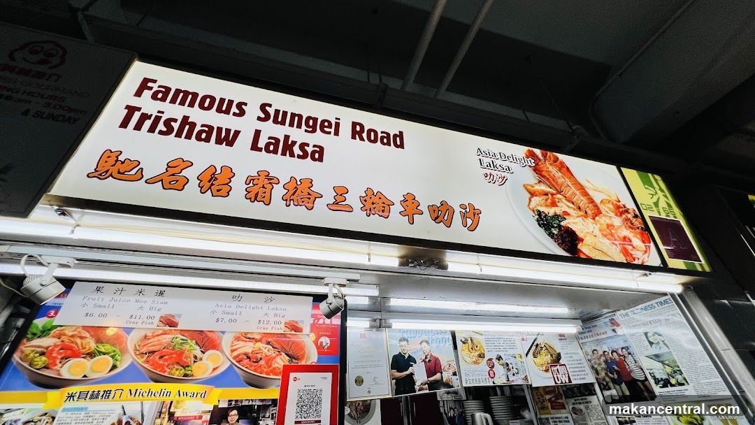 Famous Sungei Road Trishaw Laksa Shopfront