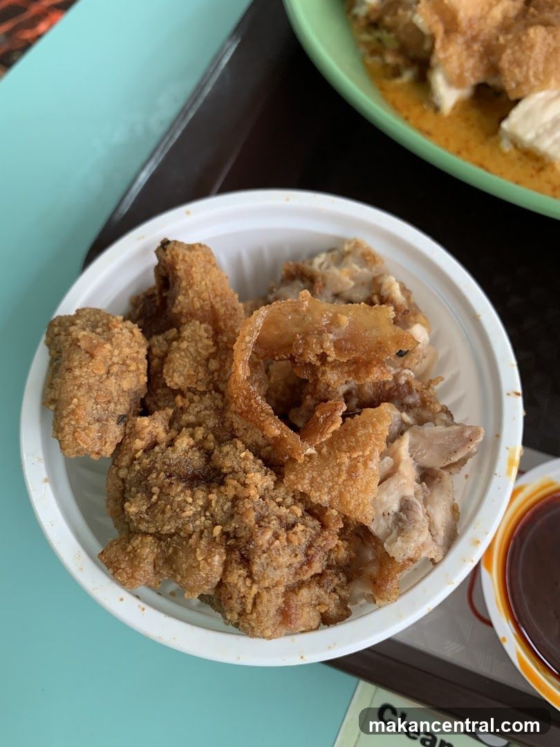 Food served in a disposable container