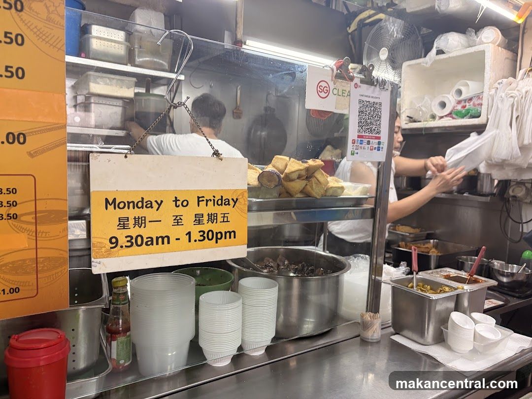 Food stall interior