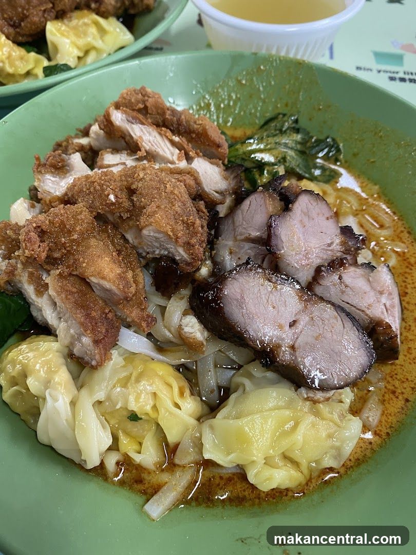 Food dish in green bowl