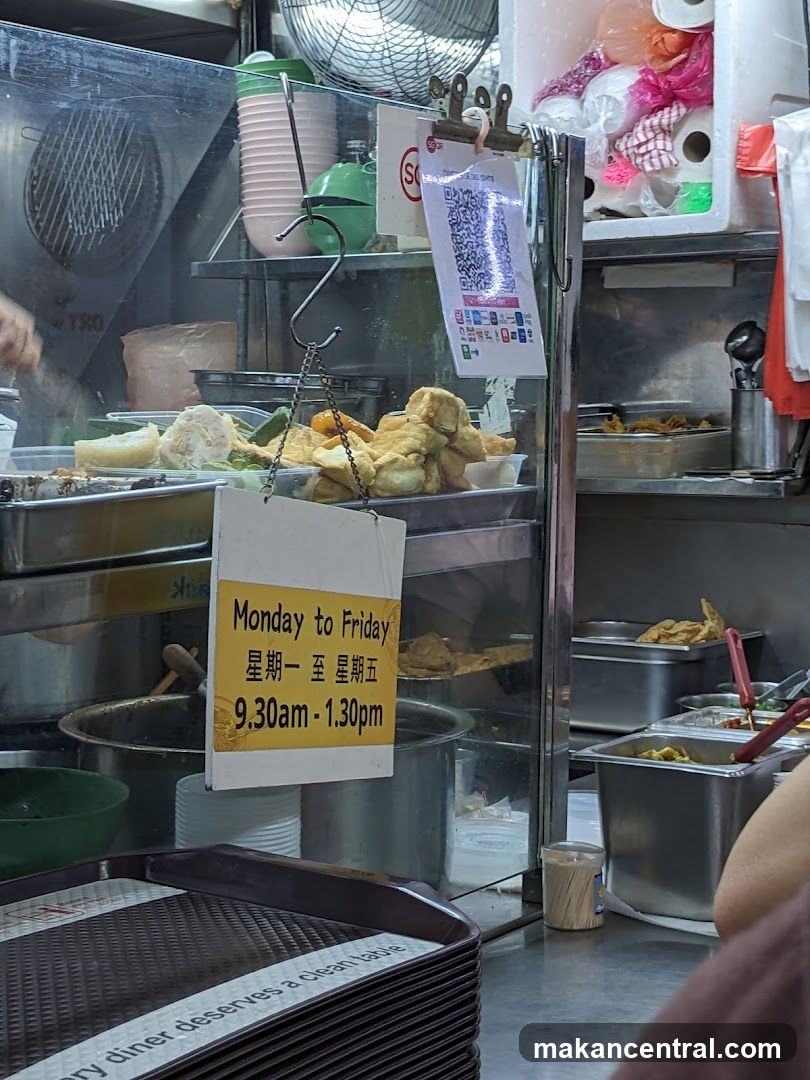 Food stall interior