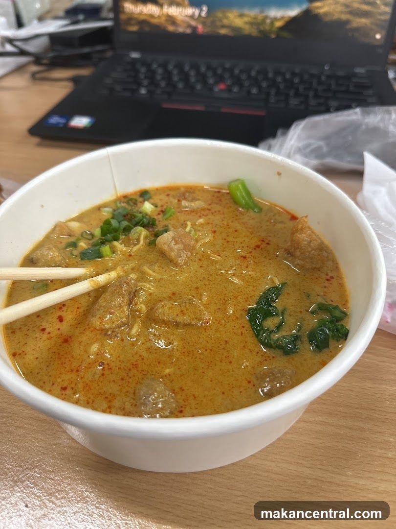 Lunch bowl on desk