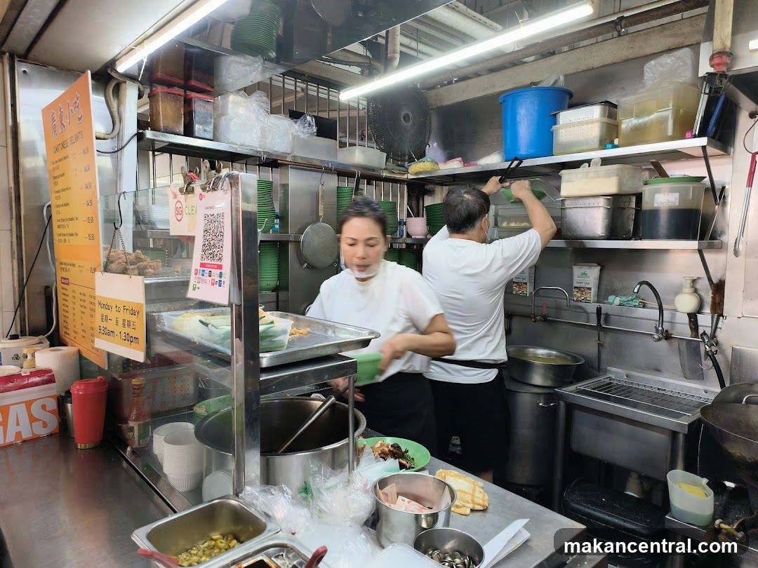 Kitchen interior of a food stall