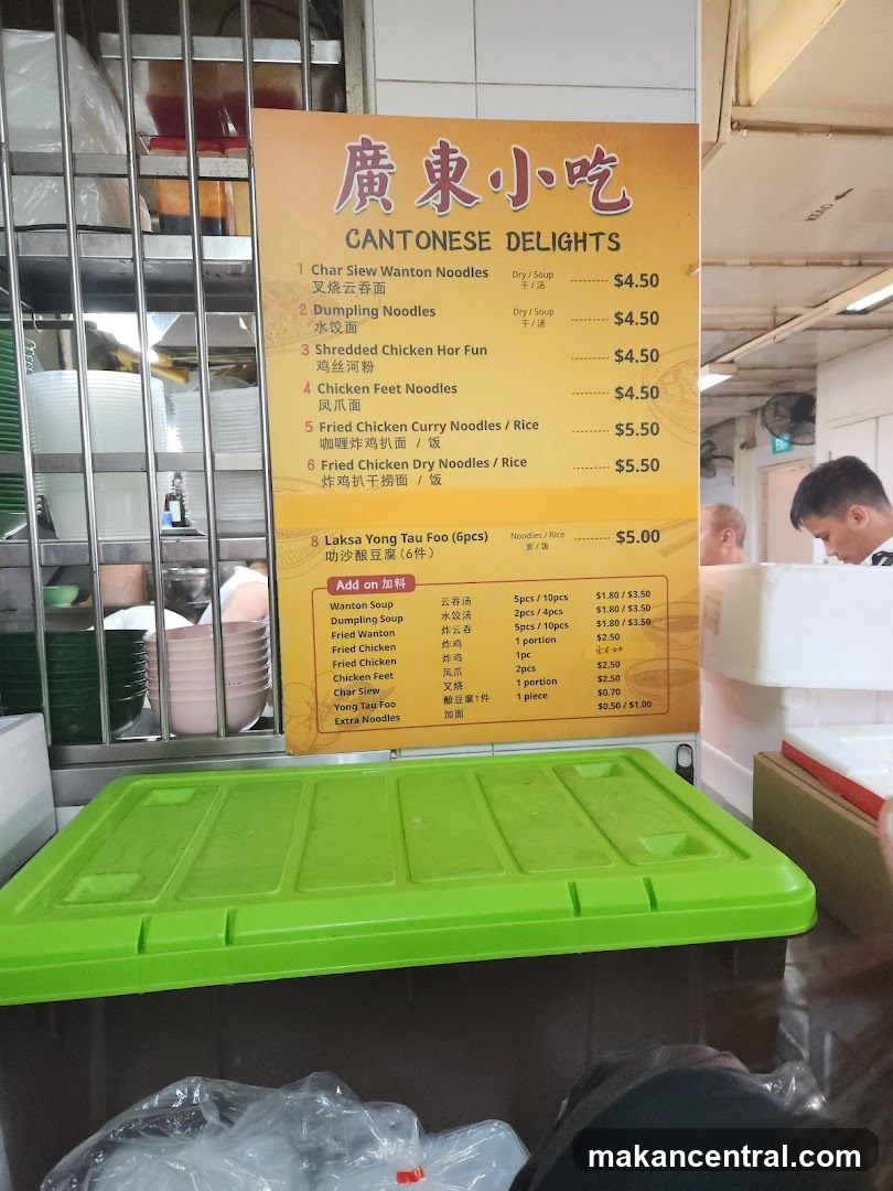 Cantonese Delights Menu