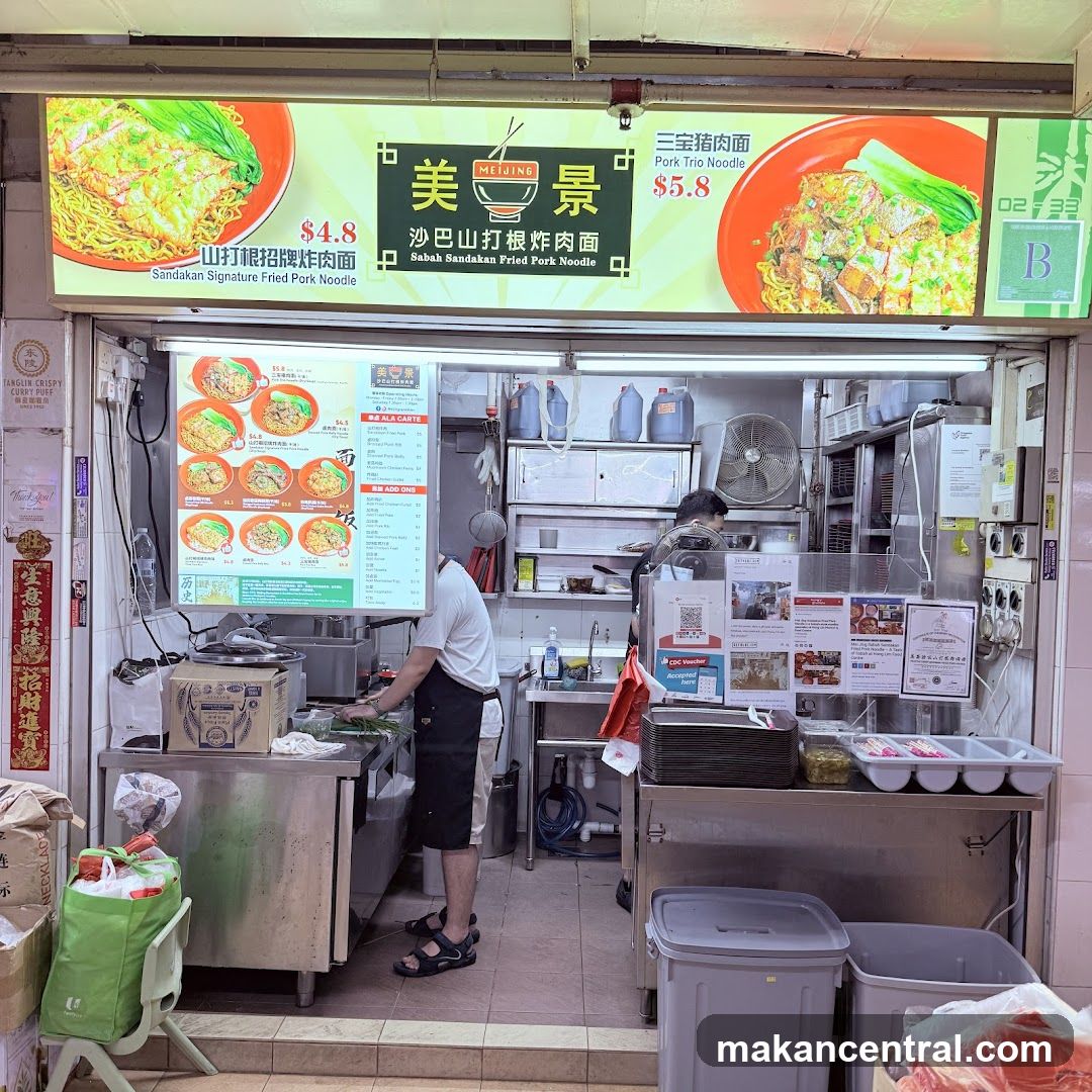 Food stall interior