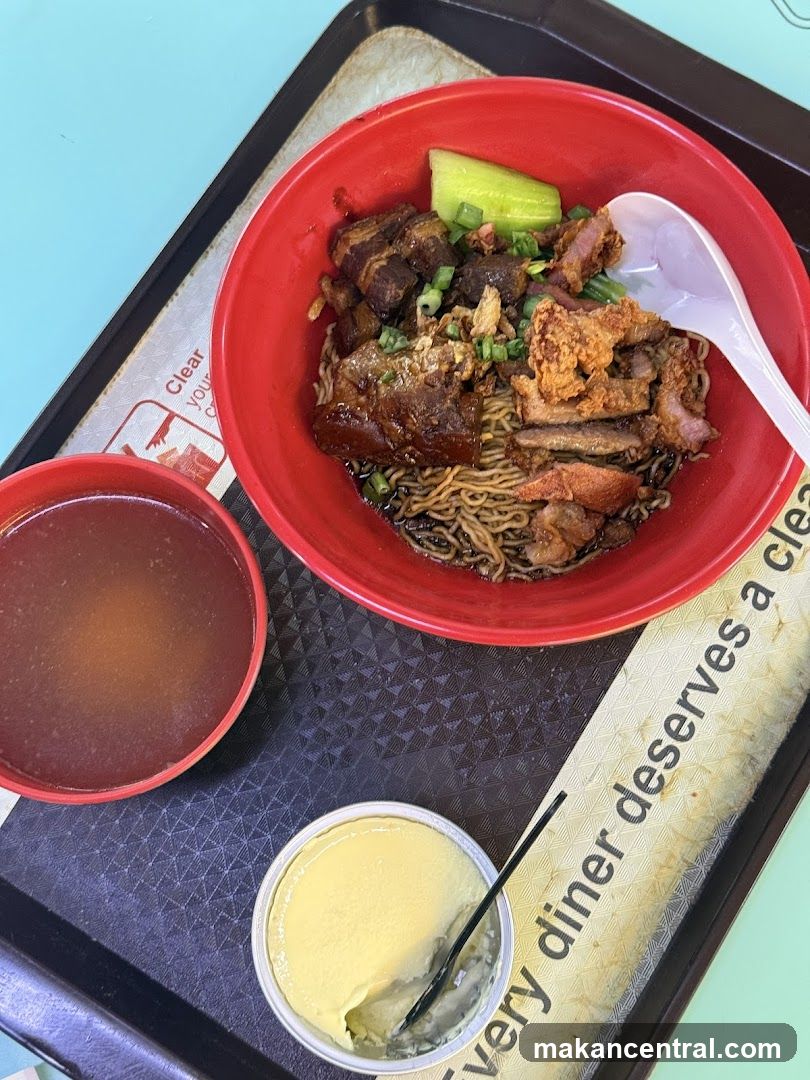 Food served on tray